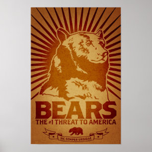 Poster les machines athée de massacre d'ours câlinent