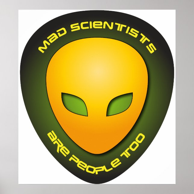 Poster Les Mad Scientifiques Sont Aussi Des Gens (Devant)