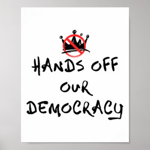 Poster Les Mains De Notre Démocratie