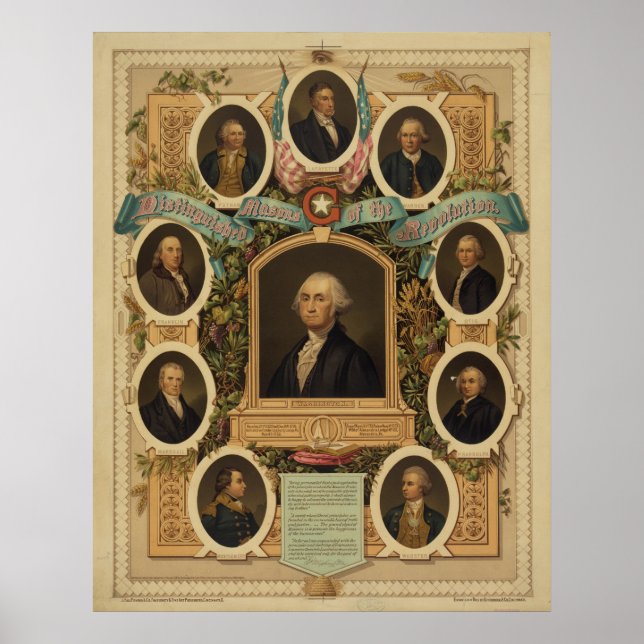 Poster Les maîtres distingués de la révolution américaine (Devant)