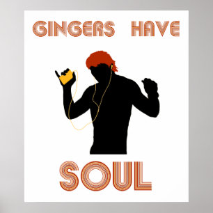 Poster Les Mâles Gingers Ont L'Âme