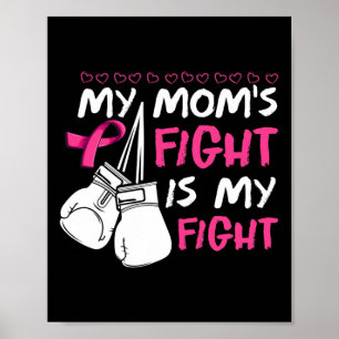 Poster Les mamans combattent Ma lutte Conscience du cance
