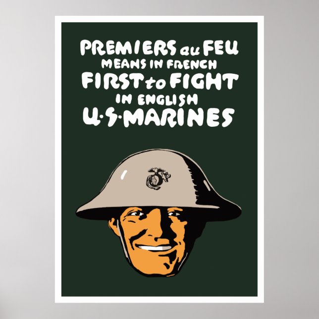 Poster Les Marines US - Le Premier À Se Battre (Devant)