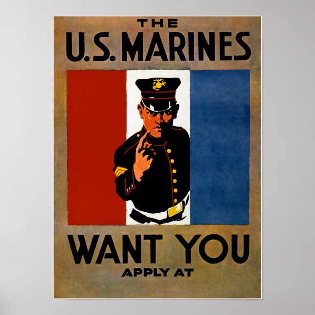 Poster Les Marines Vous Veulent ! (Devant)