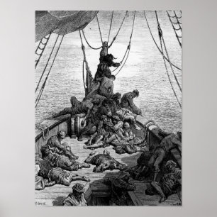Poster Les marins se sont mis à crier et à tourmenter de