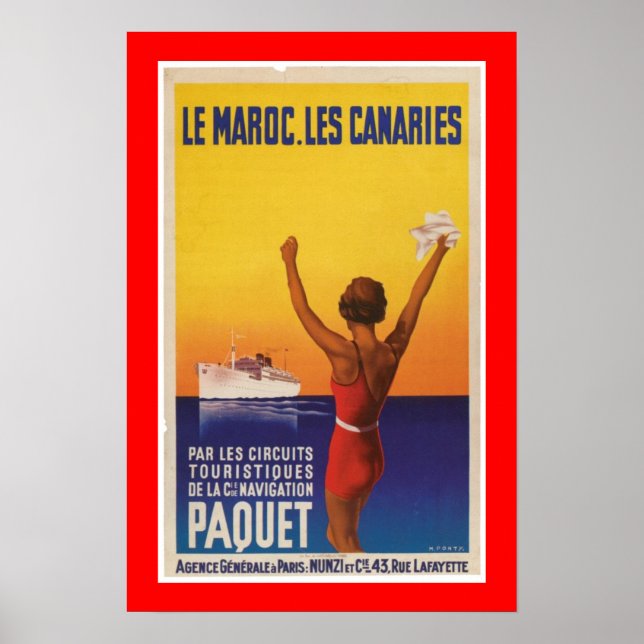 Poster Les Maroc, Les Canaries - Paquet (Devant)