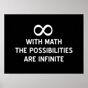 Poster Les maths et les possibilités infinies