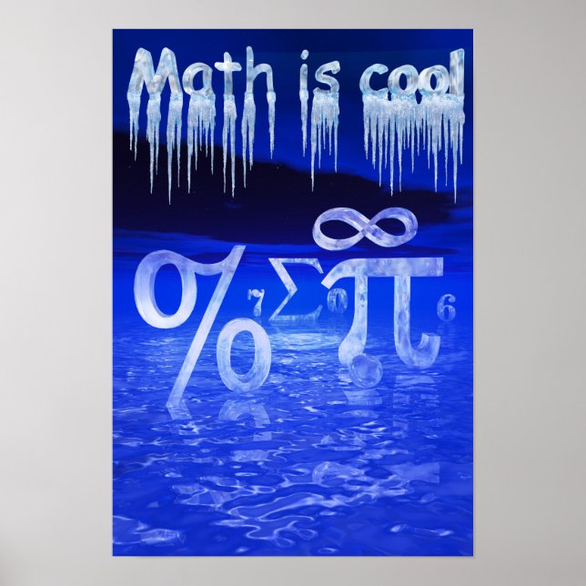 Poster Les maths sont Cool ! (Devant)