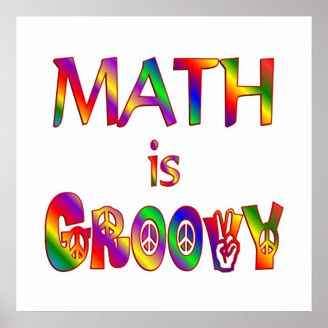 Poster Les maths sont Super (Devant)
