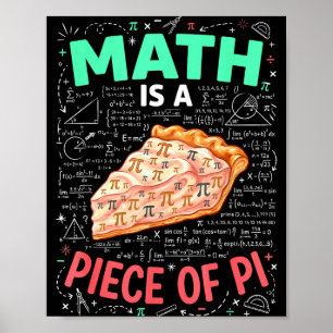 Poster Les Maths Sont Un Jeu D'Enfant - Pi Day &amp; Amat