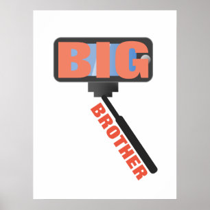 Poster Les médias sociaux Big Brother