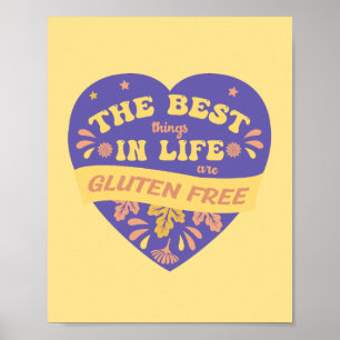 Poster Les Meilleures Choses de la Vie sont Sans Gluten
