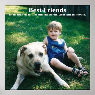 Poster Les meilleurs amis, sont les gens...