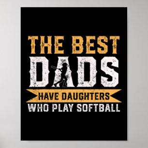 Poster Les meilleurs papas ont des filles qui jouent au s