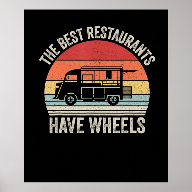Poster Les meilleurs restaurants ont des roues | nourritu (Devant)