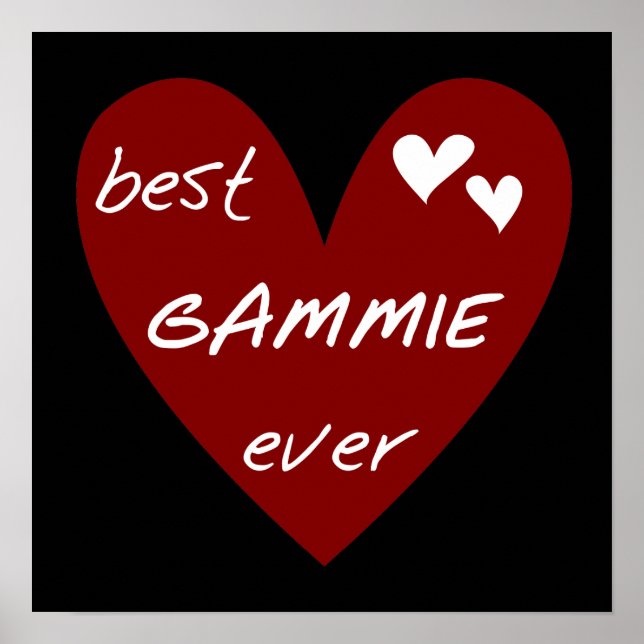 Poster Les meilleurs T-shirts et cadeaux de Gammie de coe (Devant)
