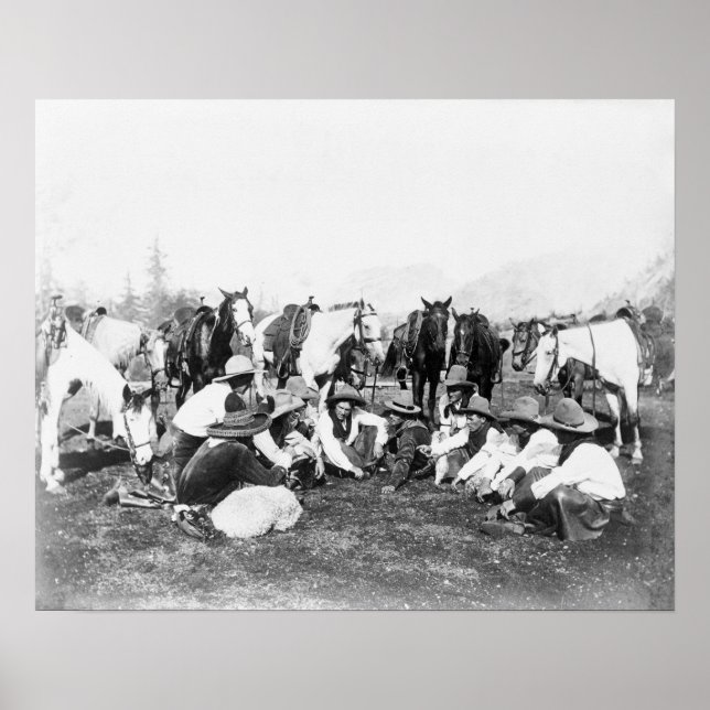 Poster Les membres du Wild West Show de Pawnee Bill (Devant)