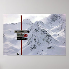 Poster Les Menuires Trois Vallées Alpes françaises France