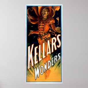 Poster Les merveilles de Kellar habillées comme la magie