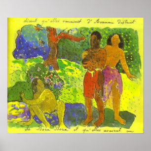 Poster "Les messagers de la copie d'Oro" - Paul Gauguin