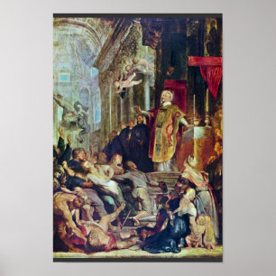 Poster Les Miracles De Saint Ignace De Loyola Par Rubens