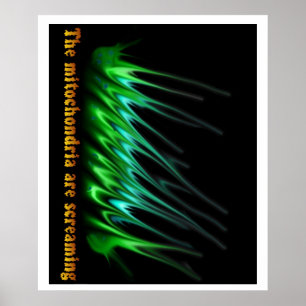 Poster Les Mitochondries hurlent