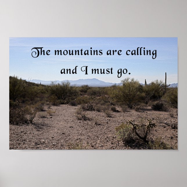 Poster Les montagnes appellent (Devant)