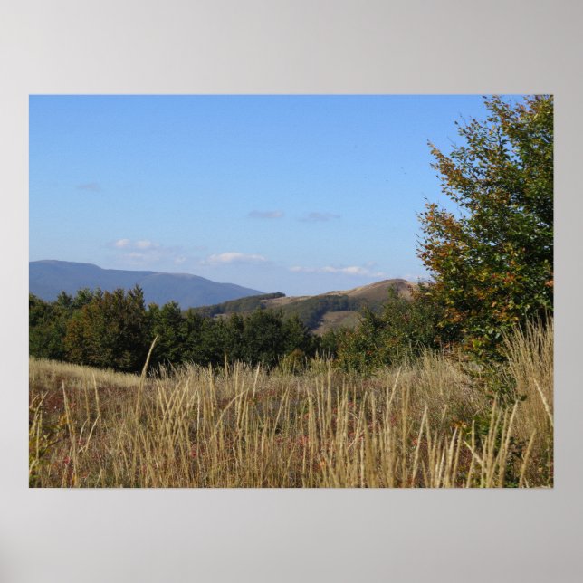 Poster Les montagnes de Bieszczady (Devant)