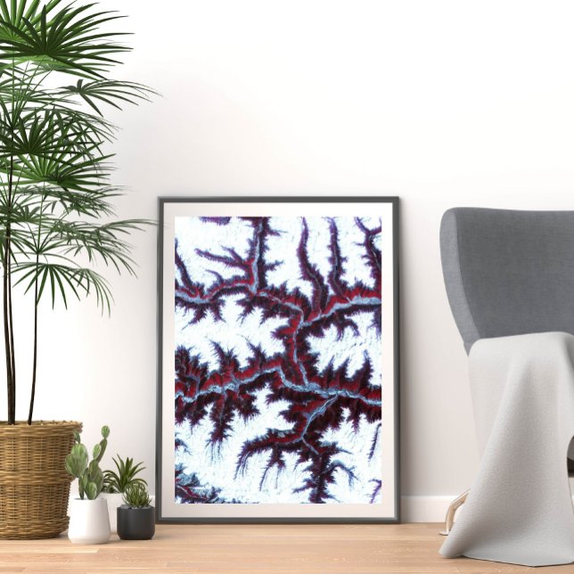 Poster Les Montagnes De L'Himalaya Vue De L'Espace (Créateur téléchargé)