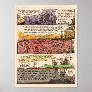 Poster Les monts Big Rock Candy