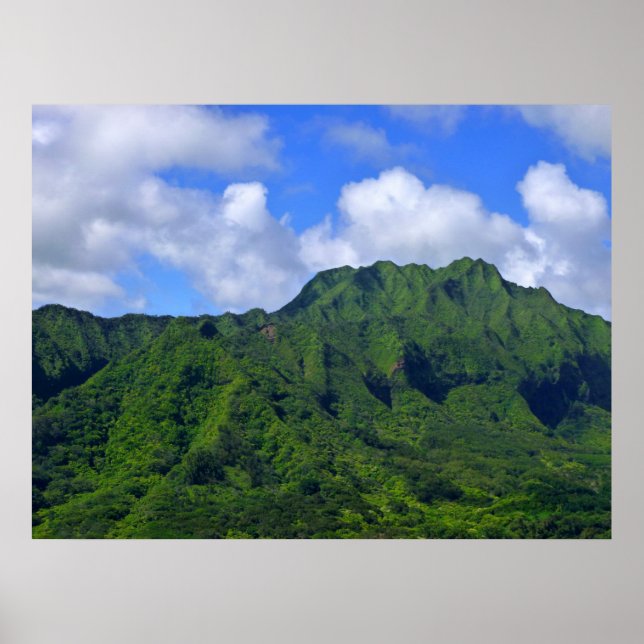 Poster Les monts Koolau (Devant)