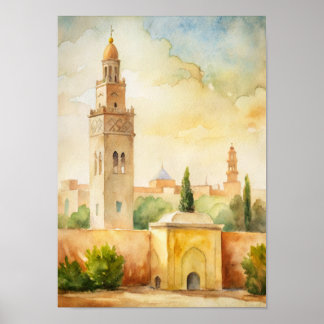 Poster Les monuments de la ville de Meknès