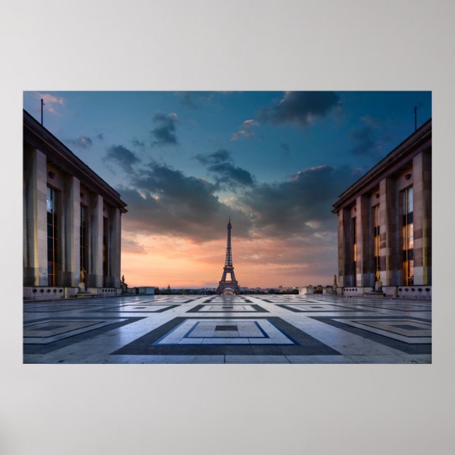 Poster Les monuments | La Tour Eiffel (Devant)