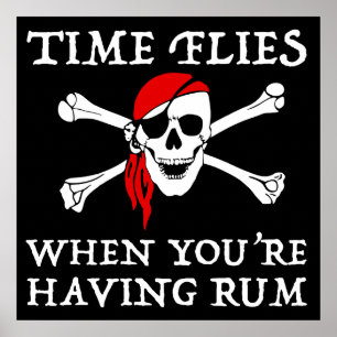 Poster Les mouches du temps quand vous avez du rhum