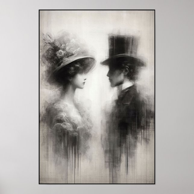 Poster Les murmures d'une époque oubliée Abstraite (Devant)