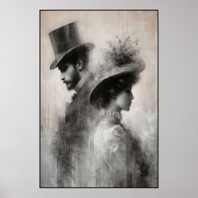 Poster Les murmures d'une époque oubliée Abstraite (Devant)