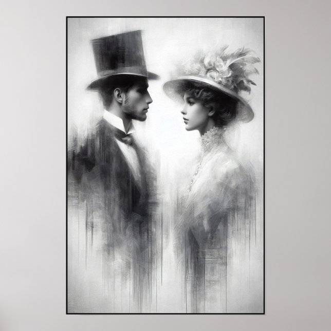 Poster Les murmures d'une époque oubliée Abstraite (Devant)