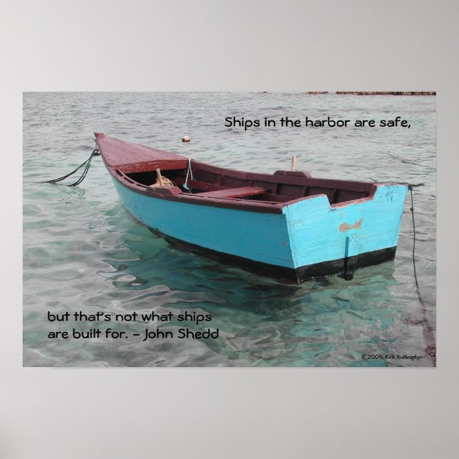 Poster Les navires dans le port sont sûrs, (Devant)