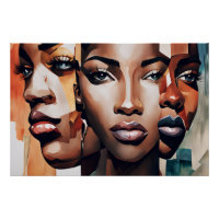 Les nuances d'Art Africain Américain Noir Femme