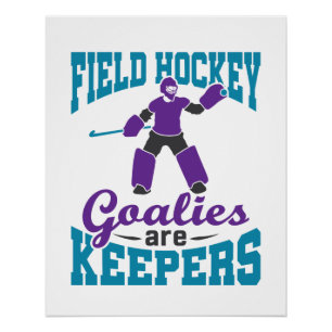 Poster Les objectifs de hockey sur gazon sont des gardien