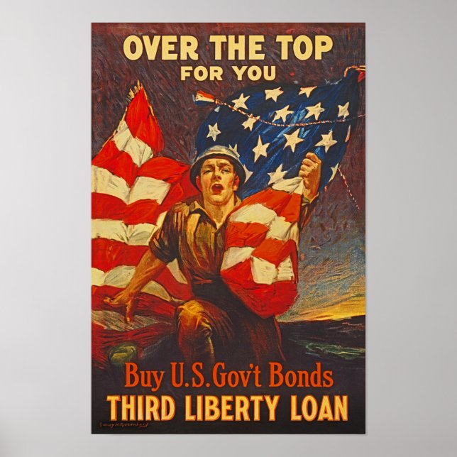 Poster Les obligations de guerre des États-Unis Prêt de l (Devant)