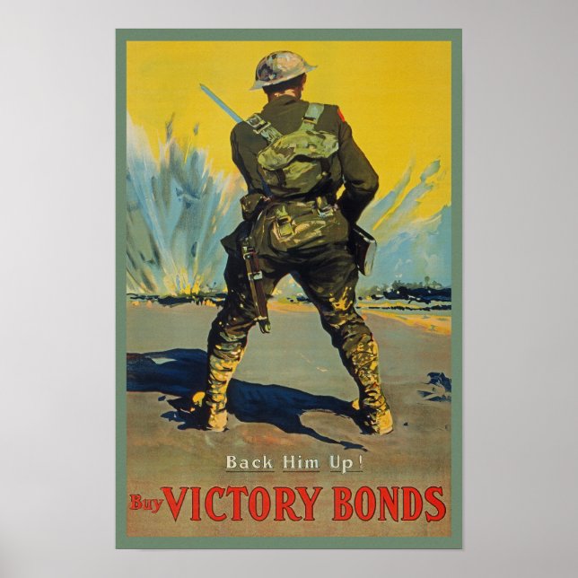Poster Les obligations de victoire le soutiennent la prop (Devant)
