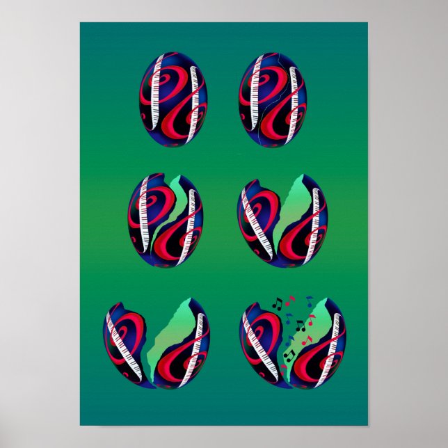 Poster Les oeufs d'oeufs sont de la musique d'éclosion ! (Devant)