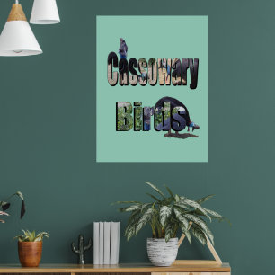 Poster Les Oiseaux De Castérisque Sont Le Nom,