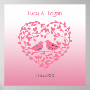Poster Les oiseaux en amour
