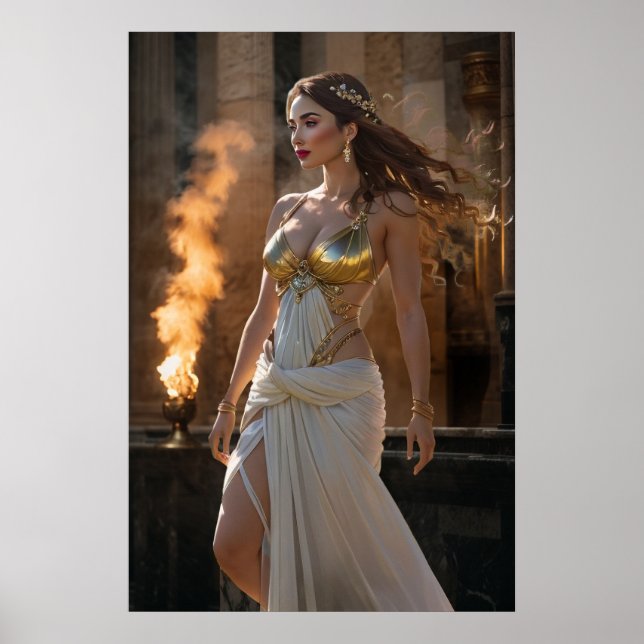 Poster Les Olympiens : Aphrodite, la dieu de l'amour (Devant)