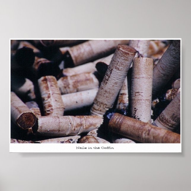 Poster Les ongles dans le café (Devant)