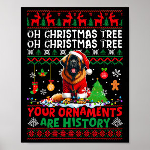 Poster Les ornements d'arbre de Noël sont l'histoire Swea