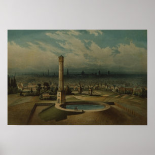 Poster Les ouvrages d'eau de Berlin, vers 1860