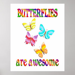 Poster Les papillons sont impressionnants